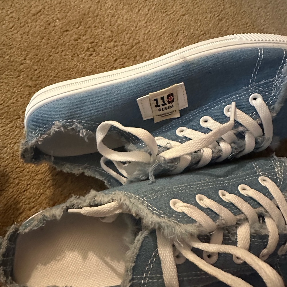 110 Denim Mule Sneakers size 8.5 - Picture 3 of 9